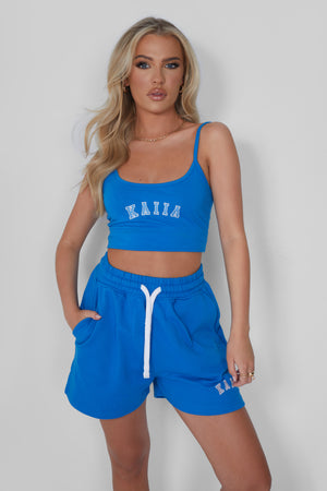 Kaiia Sweat Shorts Cobalt Blue