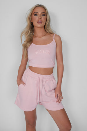 Kaiia Cami Vest Top Soft Pink