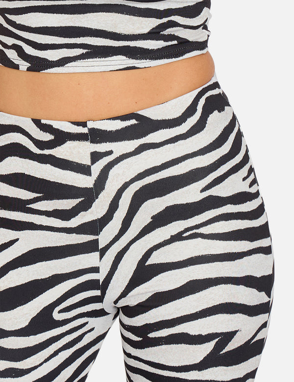Slinky Bandeau Top Co Ord Zebra