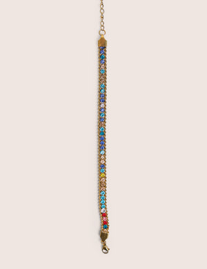 Multi Coloured Diamante Bracelet