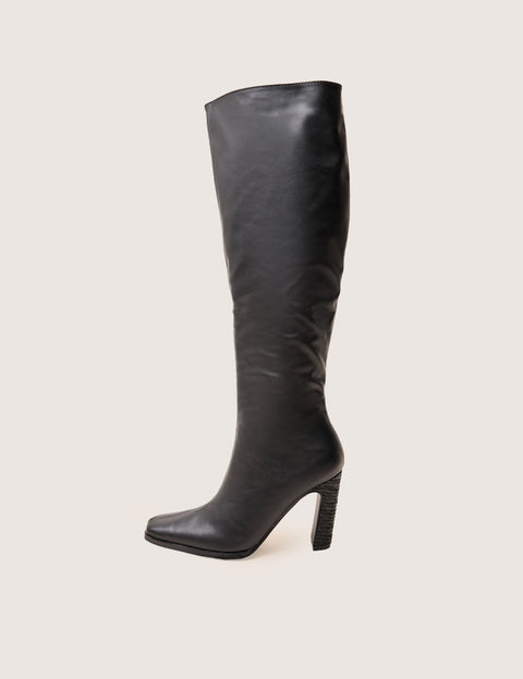 Black Knee High Boots