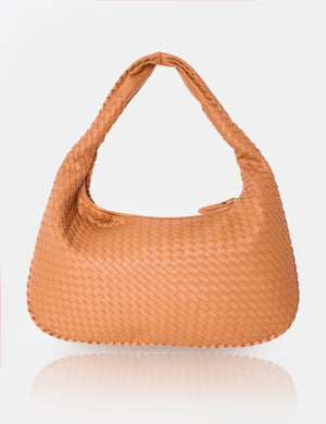 The Bailey Tan Woven Medium Bag