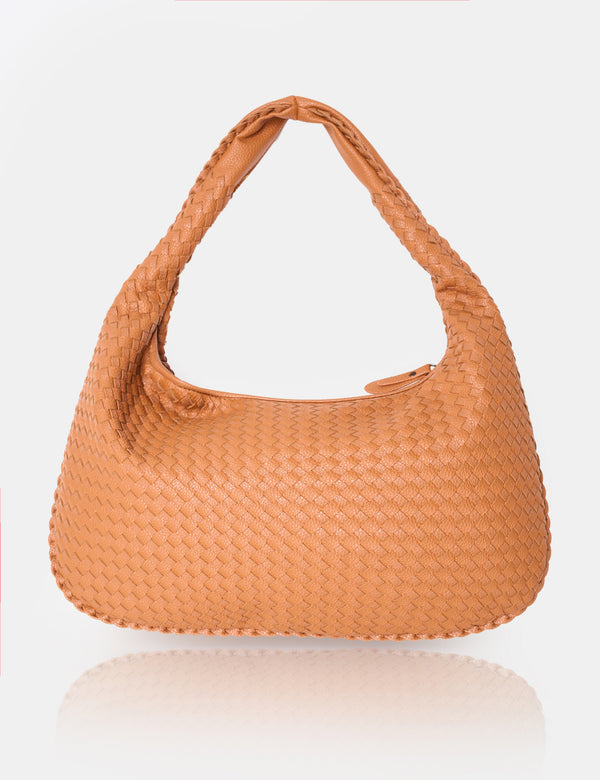 The Bailey Tan Woven Medium Bag
