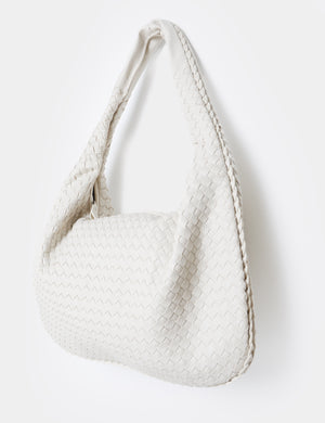 The Bailey Cream Woven Medium Bag