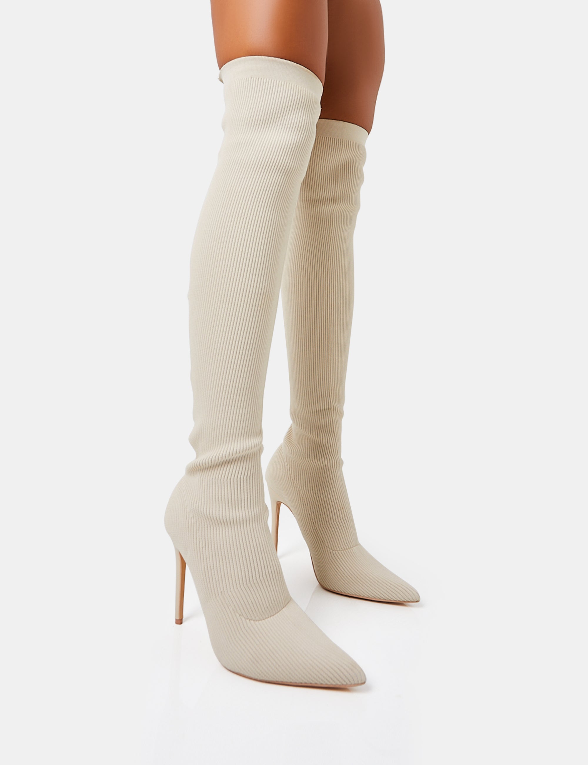 Chateau Off White Over The Knee Boots Public Desire