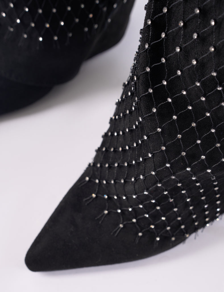 over the knee diamante boots