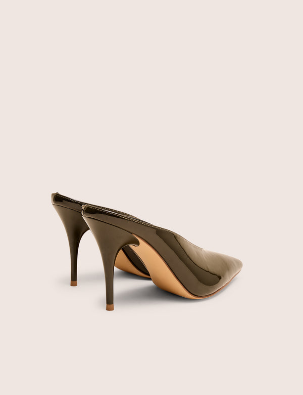 Elixr Green Patent Court High Heels