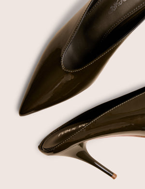 Elixr Green Patent Court High Heels