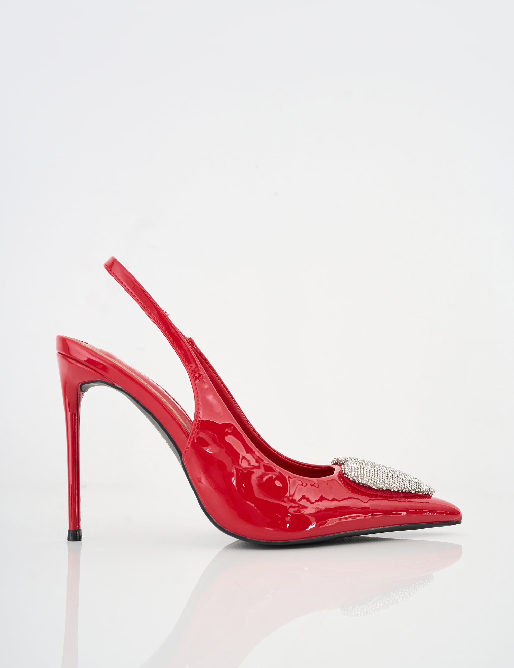 Eldof Women's Slingback Stiletto Pumps - 3.5 Inch Rhinestone Buckle Heels, Houndstooth Pointed Toe