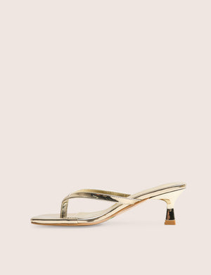 Everlast Gold Thong Flip Flop Heels