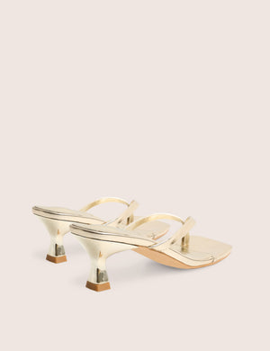 Everlast Gold Thong Flip Flop Heels