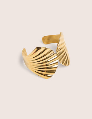 Public Desire Shell Adjustable Cuff in Gold