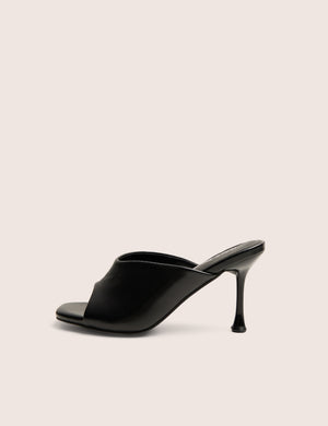 J'adore Black Mule Heels