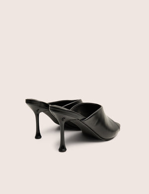 J'adore Black Mule Heels