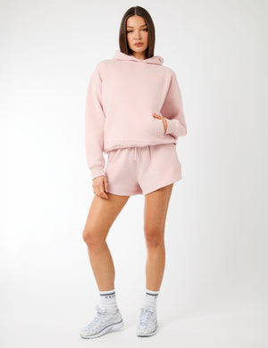 Kaiia Label Logo Oversized Hoodie Dusty Pink