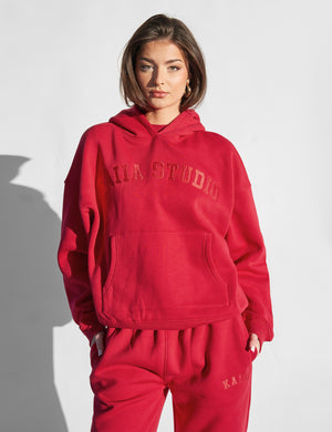 Kaiia Studio Oversized Hoodie Red