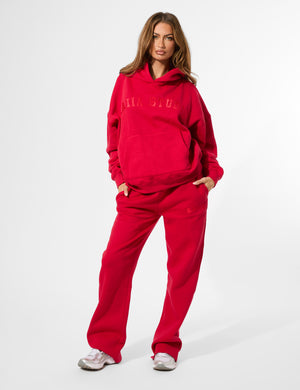 Kaiia Studio Oversized Hoodie Red