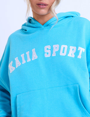 Kaiia Sport Oversized Hoodie Turquoise