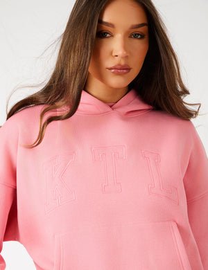 Kaiia KTL Logo Oversized Hoodie Angel Pink