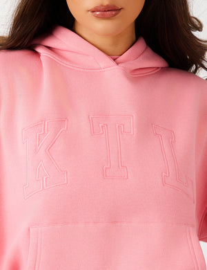 Kaiia KTL Logo Oversized Hoodie Angel Pink