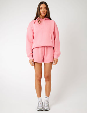 Kaiia KTL Logo Oversized Hoodie Angel Pink