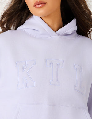 Kaiia KTL Logo Oversized Hoodie Iced Lilac