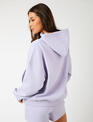 Kaiia KTL Logo Oversized Hoodie Iced Lilac