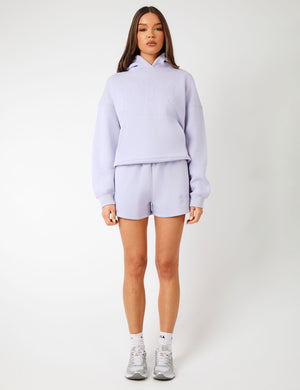 Kaiia KTL Logo Oversized Hoodie Iced Lilac