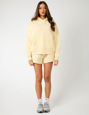 Kaiia KTL Logo Oversized Hoodie Lemon Frosting