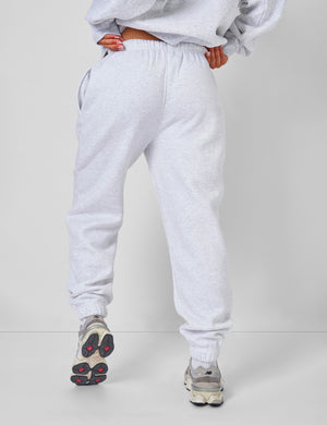 Kaiia Relaxed Fit Cuffed Jogger Light Grey Marl