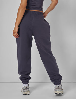 Kaiia Relaxed Fit Cuffed Jogger Dark Grey
