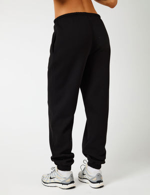 Kaiia Logo Cuffed Joggers Black On Black