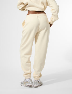 Kaiia KTL Logo Cuffed Joggers Buttercream