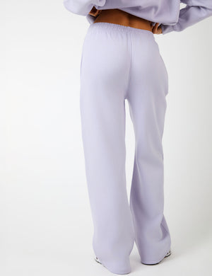 Kaiia KTL Logo Wide Leg Joggers Iced Lilac