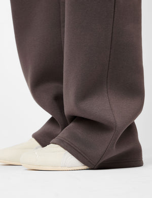 Kaiia Logo Wide Leg Joggers Mink