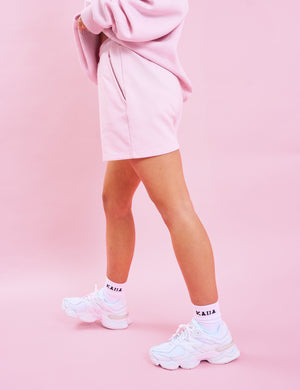 Kaiia Sweat Shorts Baby Pink