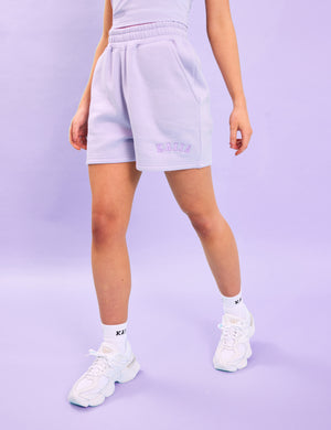 Kaiia Logo Sweat Shorts Lilac