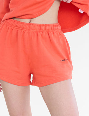 Kaiia Studio Mini Sweat Shorts Orange