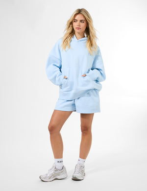 Kaiia Embossed Mini Sweat Short Pale Blue