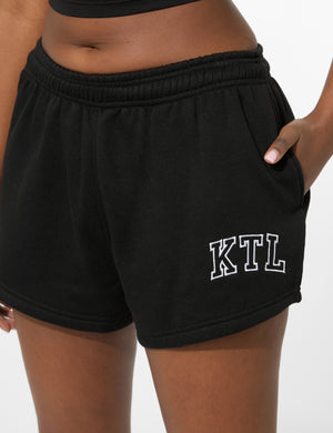 Kaiia KTL Logo Mini Sweat Shorts Black