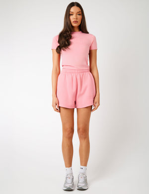 Kaiia KTL Logo Sweat Shorts Angel Pink