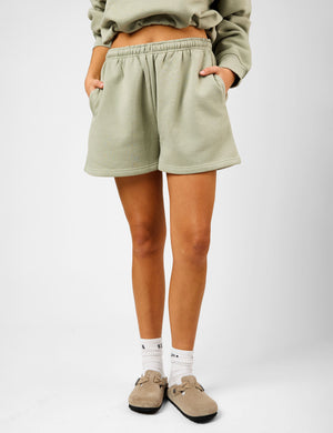 Kaiia The Label Seam Detail Side Pocket Shorts Sage