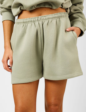 Kaiia The Label Seam Detail Side Pocket Shorts Sage