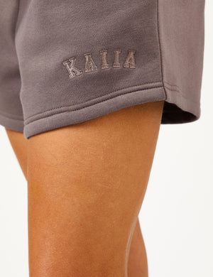 Kaiia Logo Sweat Shorts Mink
