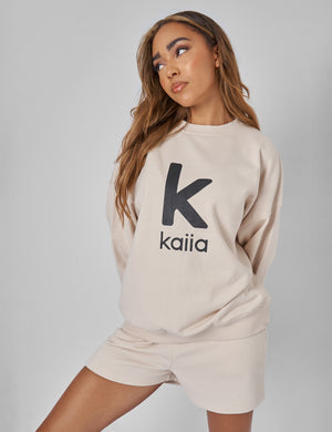 Kaiia Oversized Sweatshirt Cream