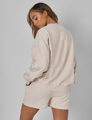 Kaiia Oversized Sweatshirt Cream