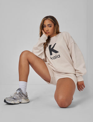 Kaiia Oversized Sweatshirt Cream