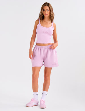 Kaiia Embossed Logo Cami Top Parma Violet