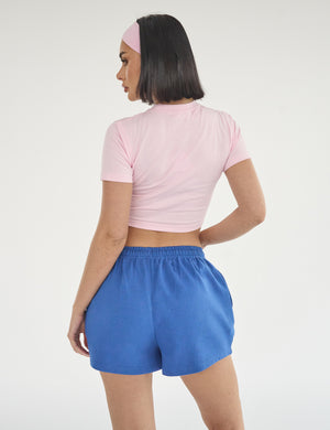Kaiia Studio Bubble Logo Baby Tee Baby Pink & Blue