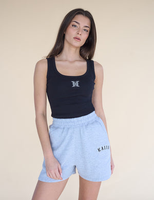 Kaiia Logo Vest Top Black